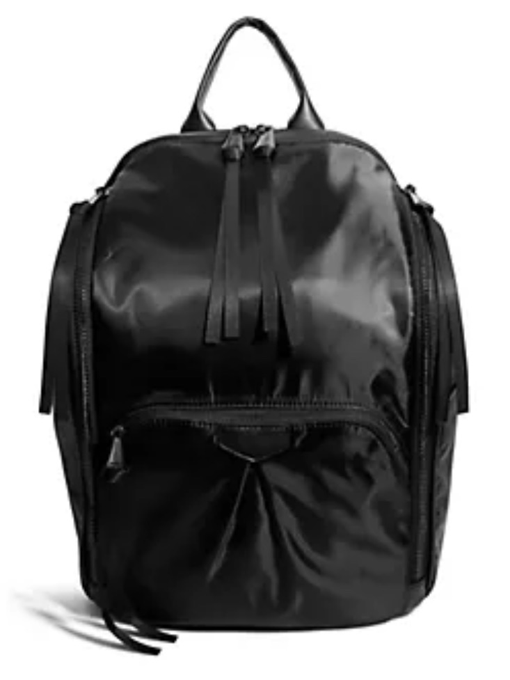 Aimee Kestenberg Black Nylon Rome Backpack